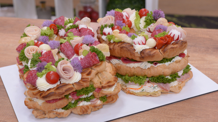 Obrázok receptu - Slaná narodeninová torta