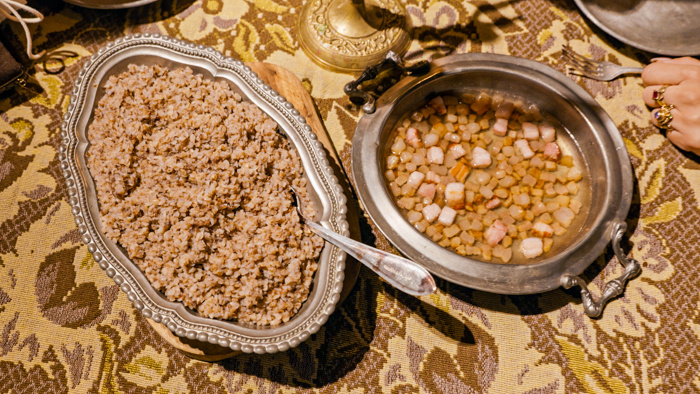 Pohánková kaša so slaninou