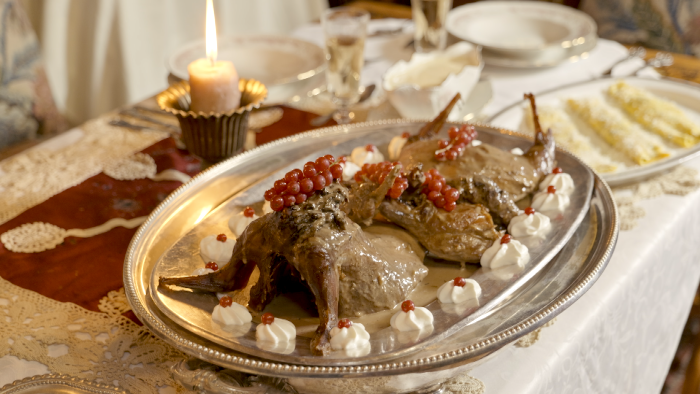 Obrázok receptu - Zajac na smotane s pečeným karfiolom