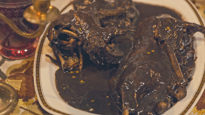 Obrázok receptu - Kapún v ostrej omáčke