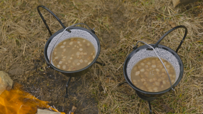 Obrázok receptu - Cesnaková polievka s jahňacou slaninou