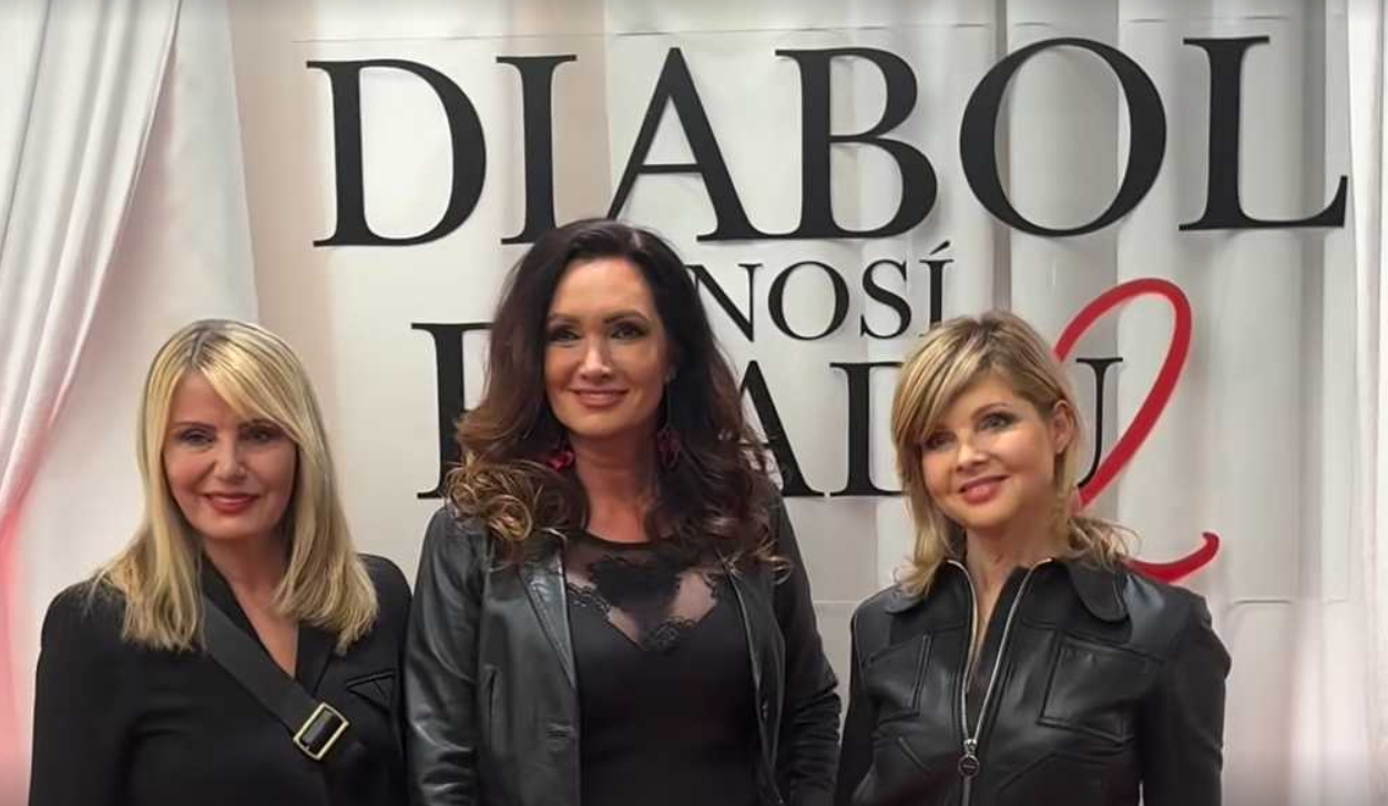 Karin Majtánová žiari v širokých nohaviciach aj na premiére Diabol nosí Pradu 2 — image 1