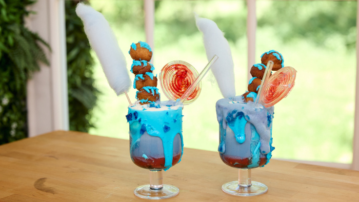 Obrázok receptu - Modrý freakshake