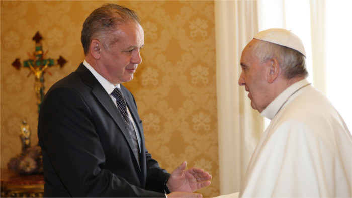 President Andrej Kiska to meet Pope Francis