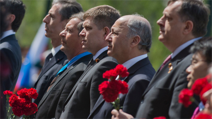Robert Fico at the celebrations in Moscow