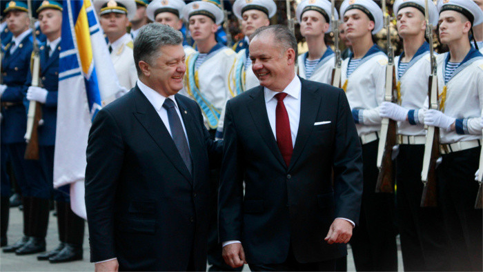 Andrej Kiska visiting Kiev and Riga's Eastern partnership summit 