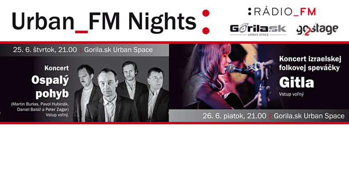 Ospalý pohyb a Gitla na Urban_FM Nights