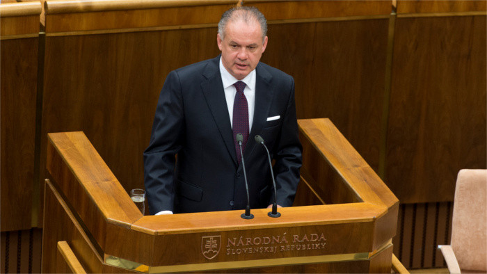 President Kiska vetoes amendment to Parliamentary Rules of Procedure 