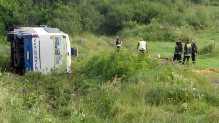  Busunglück slowakischer Urlauber in Serbien