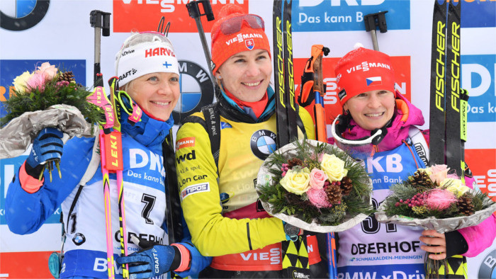 Biathlon : Anastasija Kuzmina leader au classement général 