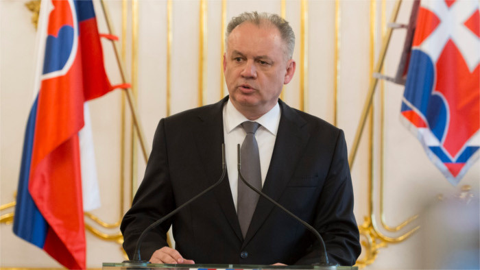 Президент А. Киска недоволен действиями словацкого МИДа