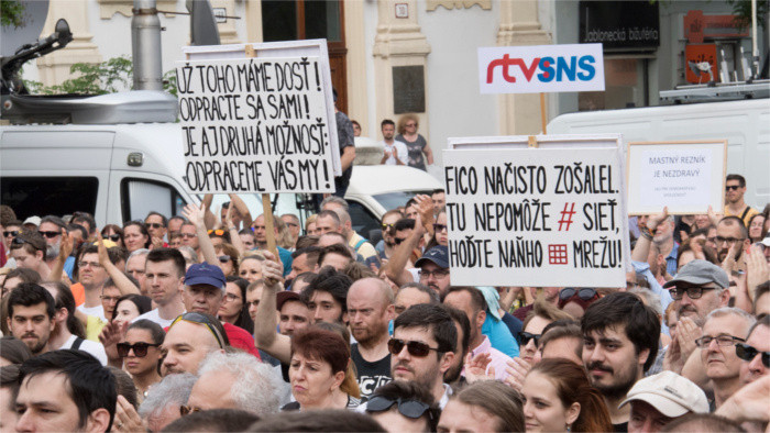 Protesty Za slušné Slovensko a verejnoprávnosť