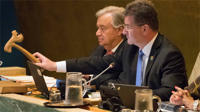 Lajčák beendet Präsidentschaft der UN-Vollversammlung 