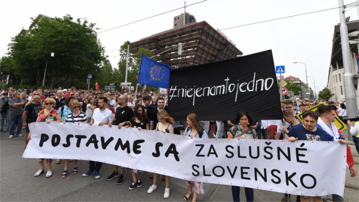 Weitere Demonstrationen „für eine anständige Slowakei“ 
