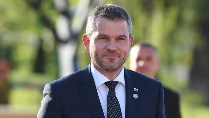 Peter Pellegrini interviene ante la Asamblea parlamentaria en Estrasburgo