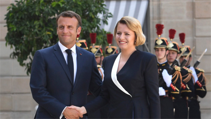 La Présidente slovaque en visite à Paris