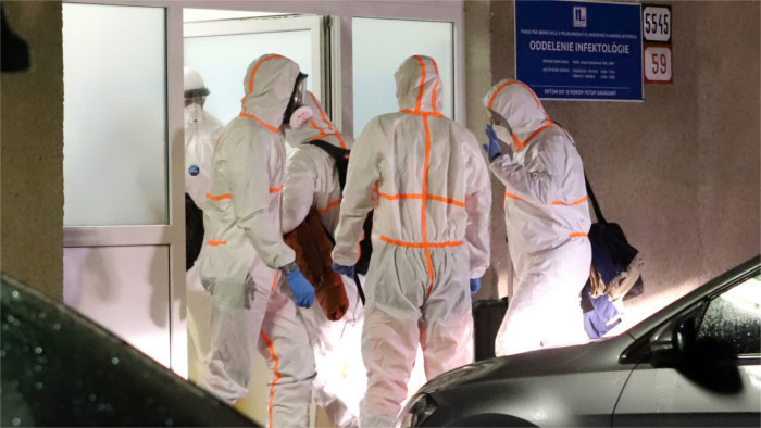 Patient with suspected coronavirus at home