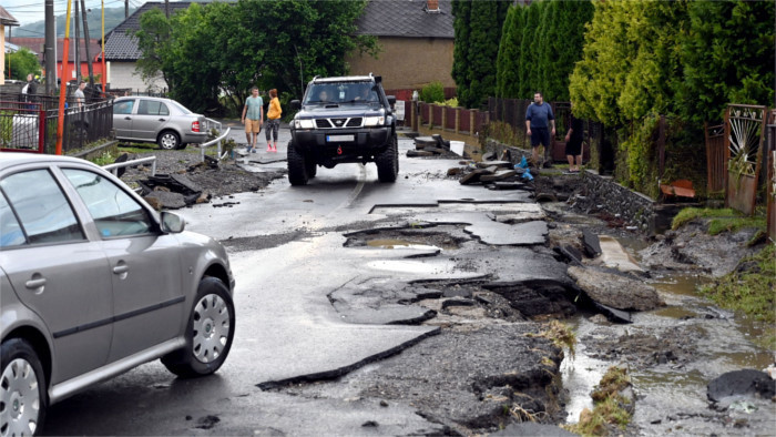 Pluies torrentielles dans l'est de la Slovaquie