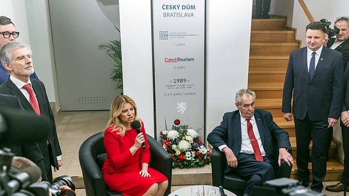 Tschechisches Haus in der slowakischen Hauptstadt Bratislava