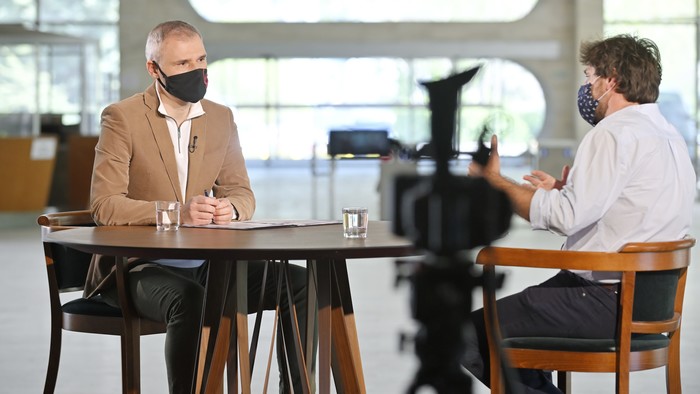 SK DEJINY sme nahrávali v nevyužívanej vstupnej hale budovy RTVS