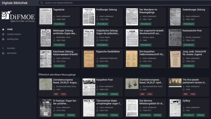 Digitalisierung historischer deutschsprachiger Bestände