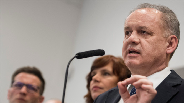 El expresidente Andrej Kiska renuncia a su acta parlamentaria