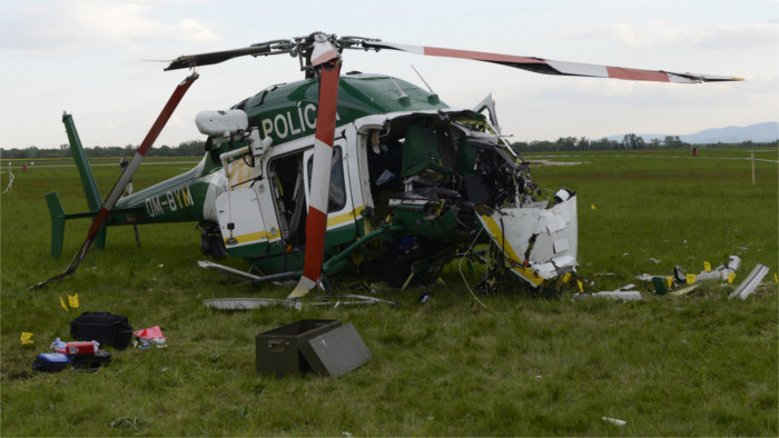 Two men die in police helicopter crash near Prešov 