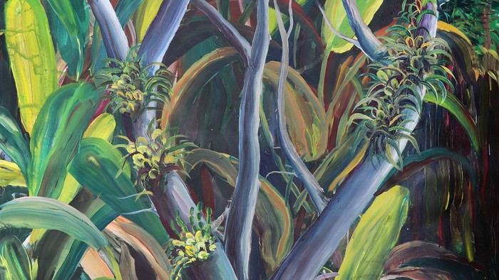 Orchid at Ever Living Museum, Acryl on Canvas, 215 x 140 cm, 2017.jpg