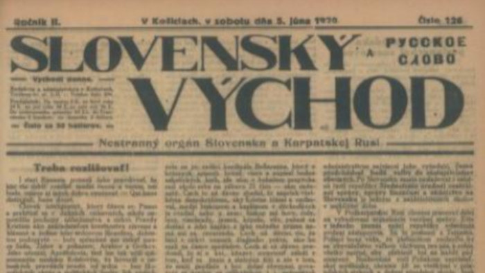 100 rokov denníka Slovenský Východ