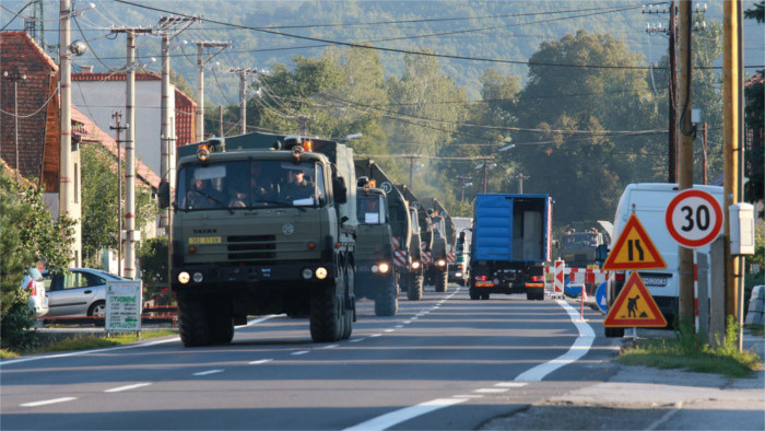 Traversée militaire du territoire de la Slovaquie