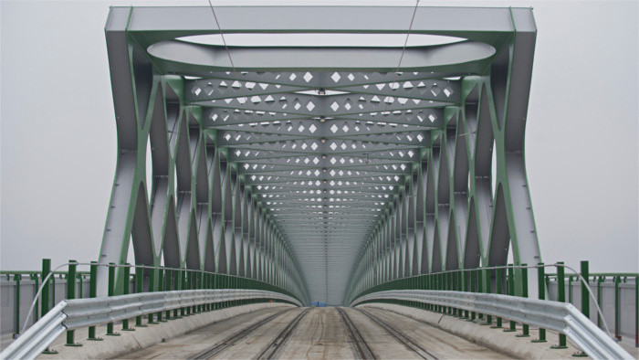 Old Bridge in Bratislava completed 