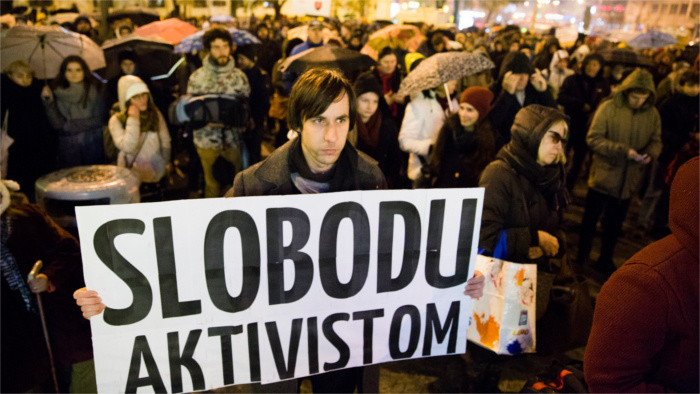 Protest für Freilassung von Greenpeace-Aktivisten