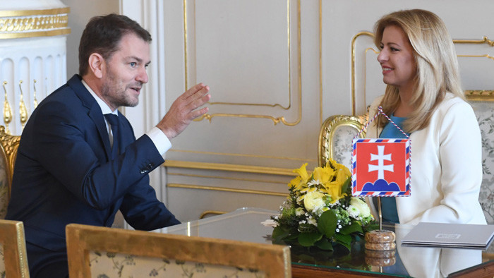 Čaputová megbízta Matovičot a kormányalakítással