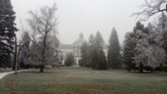 Prechádzka v topoľčianskom parku 