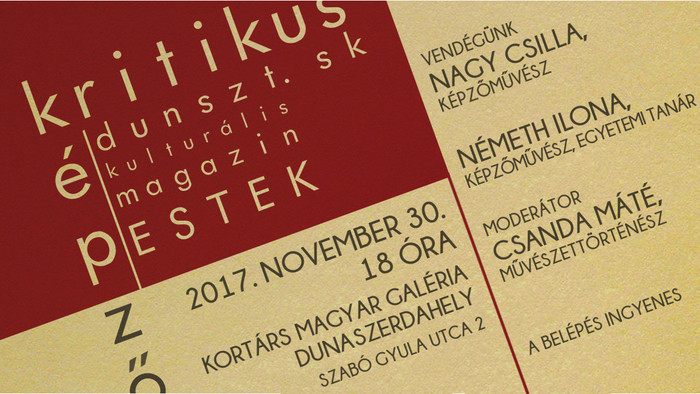 A kritikus képzőművészet - a második Dunszt-esten jártunk