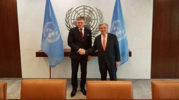 El primer ministro eslovaco se reúne con secretario general de la ONU