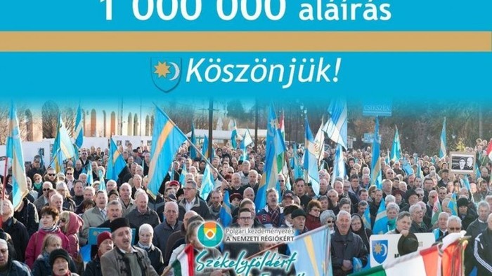 Meglett az egymillió aláírás a székelyek uniós kezdeményezéséhez
