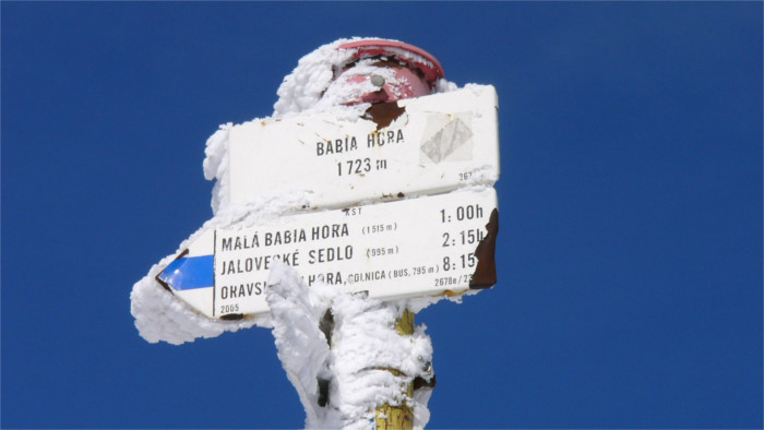 Slovak tourist trail infrastructure rules!	
