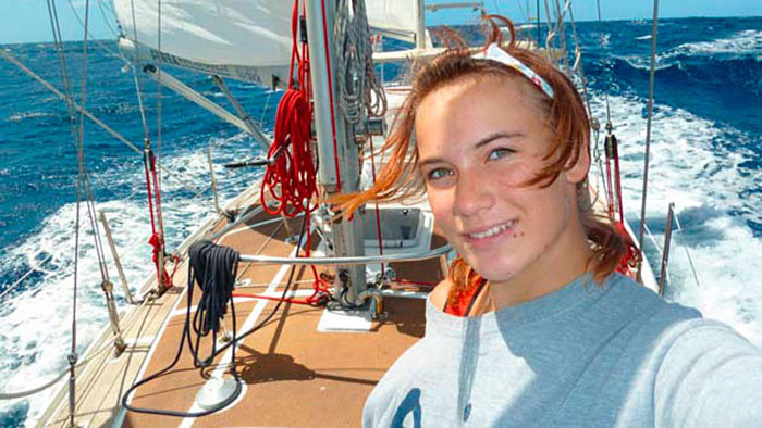 Jachtárka Laura Dekker v Ráne na eFeMku