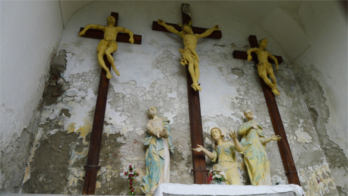 El vía crucis de Modrý Kameň