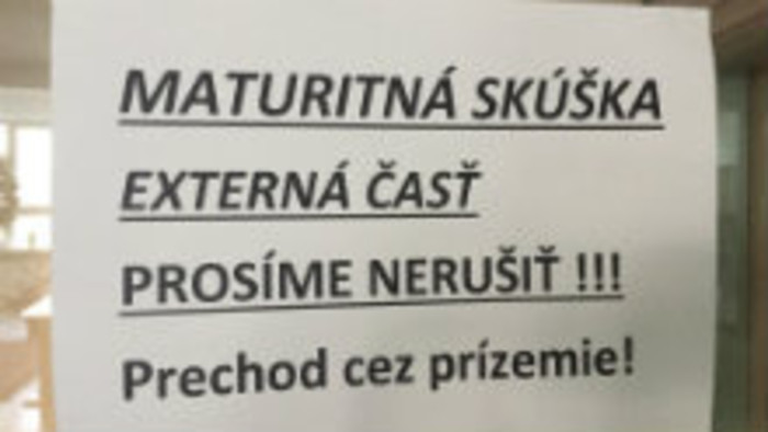 Písomné maturity zo slovenčiny