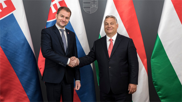 Premier Matovič auf Ungarn-Besuch