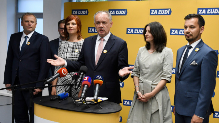 Zerfall der Koalitionspartei Za ľudí    