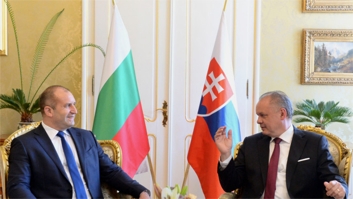 Presidente búlgaro Rumen Radev está de visita oficial a Eslovaquia