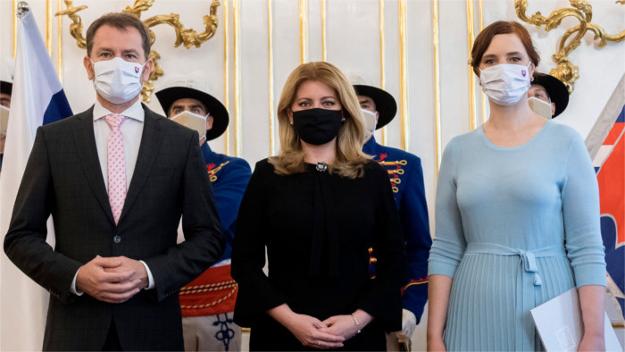 La presidenta ha nombrado hoy a Veronika Remišová al cargo de la ministra de las Inversiones, Desarrollo Regional y la Informati