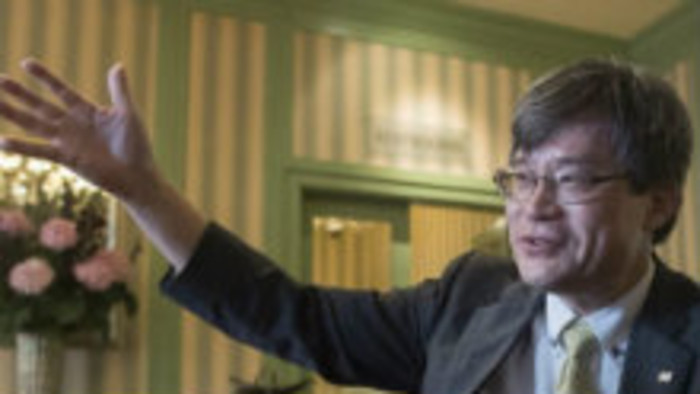 Držiteľ Nobelovej ceny za fyziku Hiroshi Amano na Slovensku