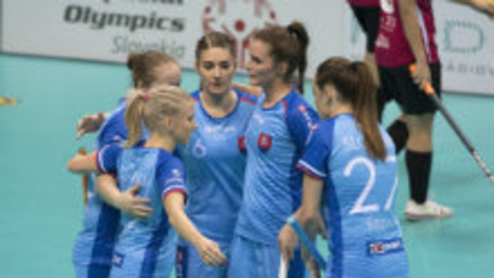 Slovenské florbalistky na MS v Bratislave
