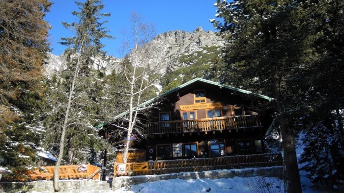 Z Hrebienka na Zamkovského chatu vo Vysokých Tatrách