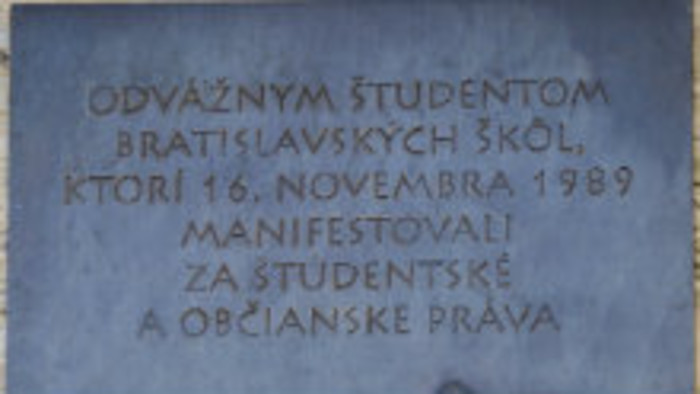 Spomienka na pochod študentov