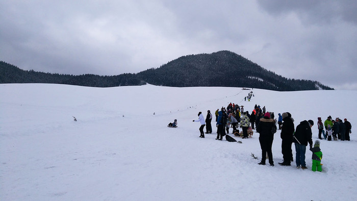 Preteky v jazde na igelitových vreciach